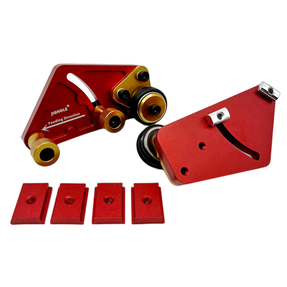 1pair Bearing Roller Feeder,upgraded Aluminum Alloy Feather Loc Board,table Saw Feeding Safety Propelling Auxiliary Tool