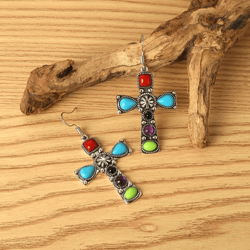 Ladies on sale blue earrings