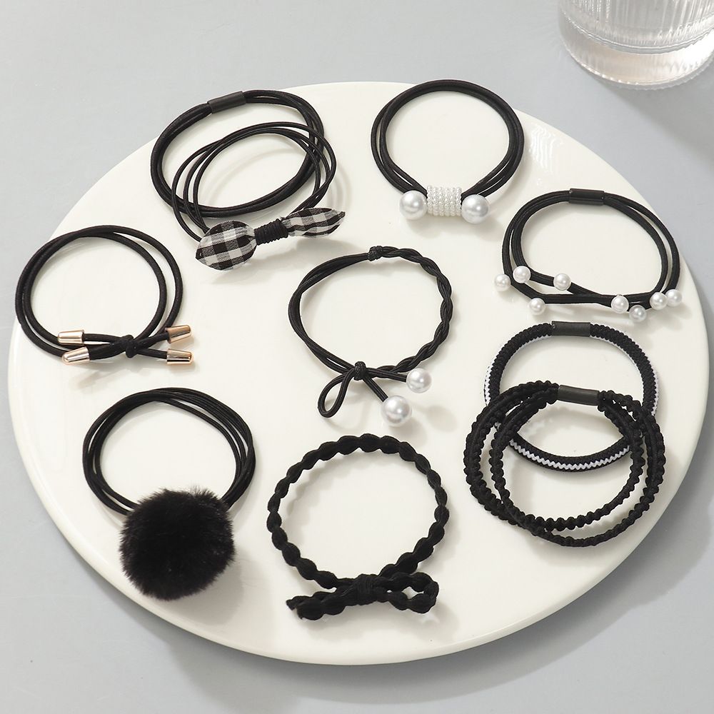10pcs New Hair Rope Hair Accessories Rubber Band Multi Piece Head Rope  Simple Hair Ring Headdress - Beauty & Personal Care - Temu