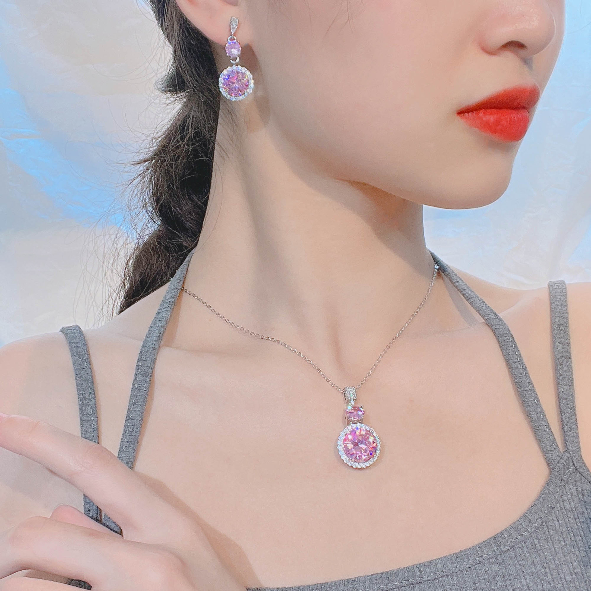 Natural Pink Diamond Pendant, Argyle Pink Diamond Necklace