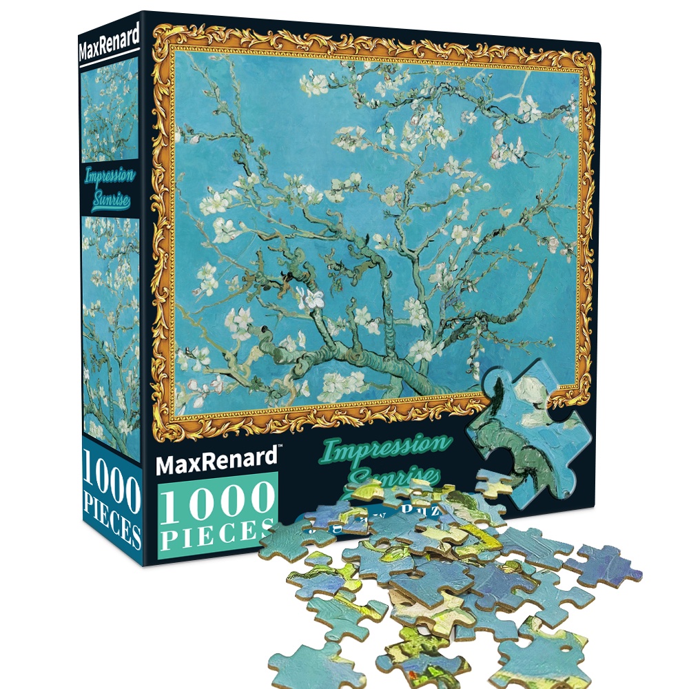 Maxrenard 1000 Piece Van Gogh Apricot Jigsaw Puzzle A Famous Oil Painting  Art Puzzle Adults Unwind, Don't Miss Great Deals