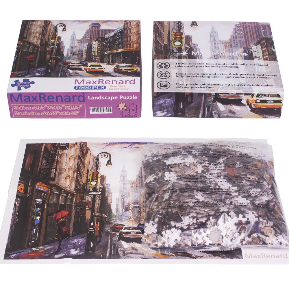 New Yorker Main Street - 1000 Piece Jigsaw Puzzle