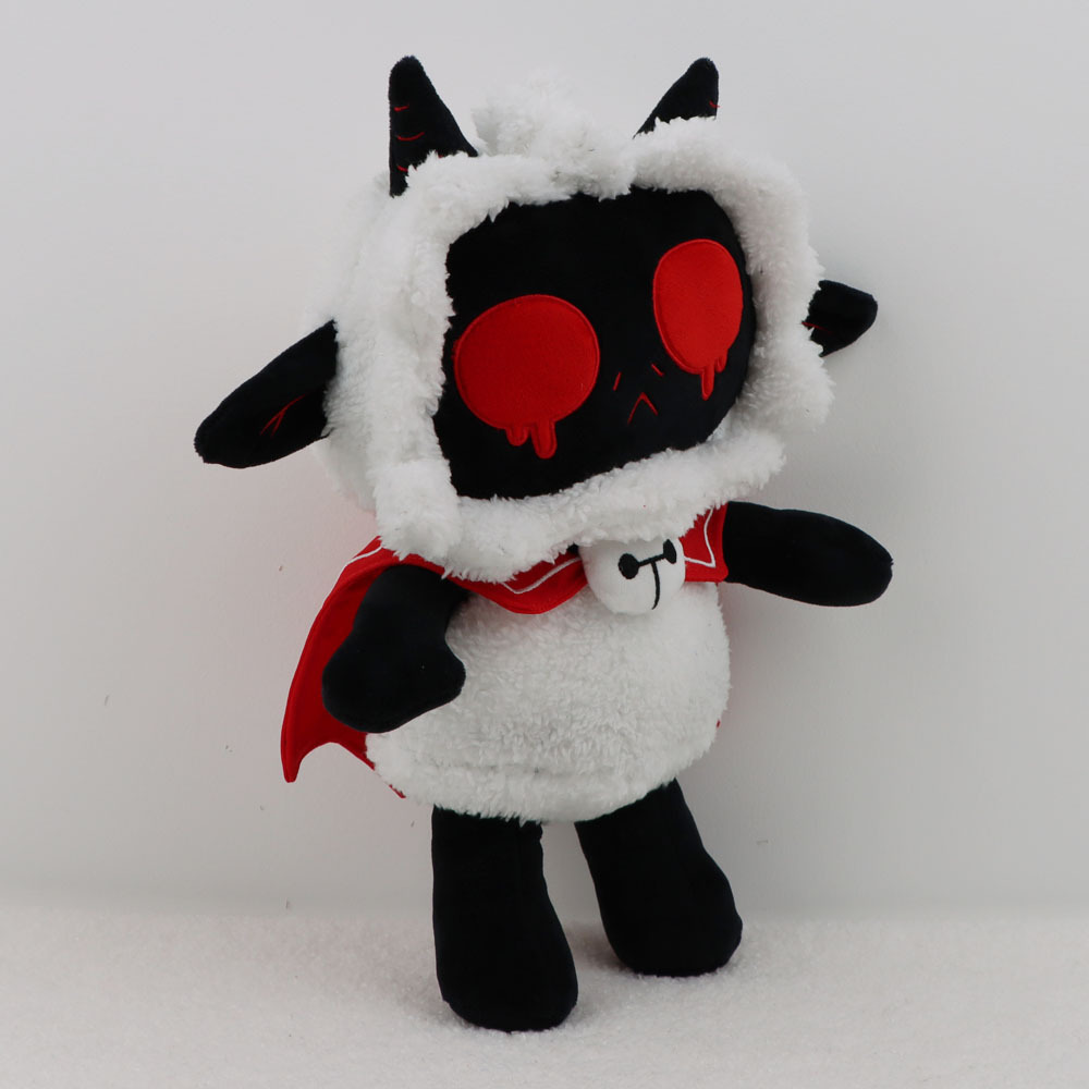 Yesterday I got my cult of the lamb plushy and I love it so much  🤩🤩🤩🐑🐑🐑 cult of the lamb has to be one of my favourite games of all  time :) 