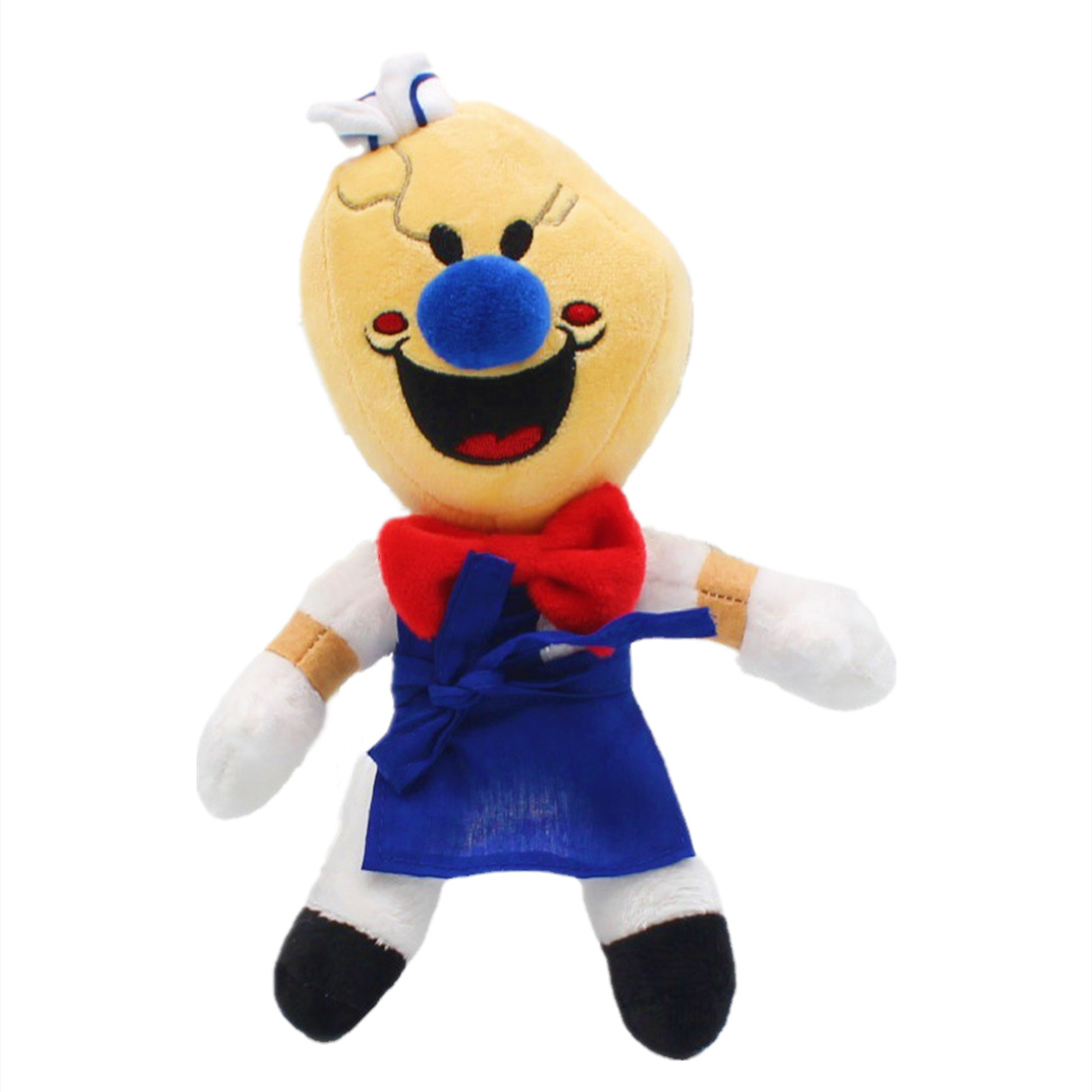 25cm/9.84'' New Ice Scream Rod Plush Toy Stuffed Soft Toys Cartoon Dolls  Horror Game Character Halloween Christmas Decor Gift