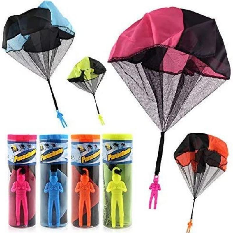 

1pcs Set Tangle Parachute Figures Hand Throw Soliders Square Outdoor Children's Flying Toys