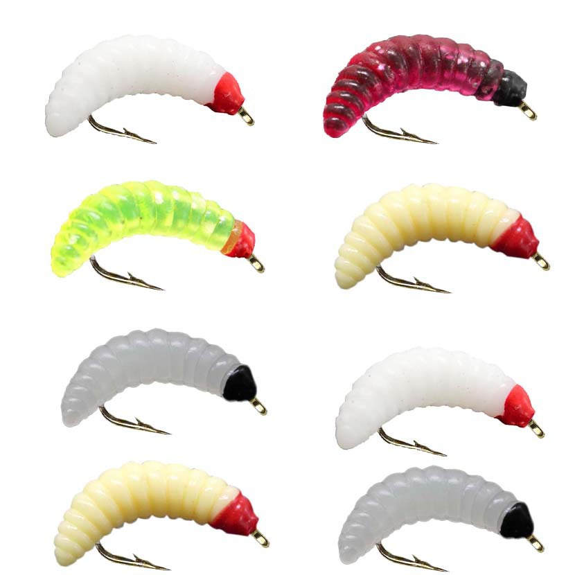 Catch Fish Maggot Fly Fishing Bait Wet Trout Worm Lures - Temu Mexico