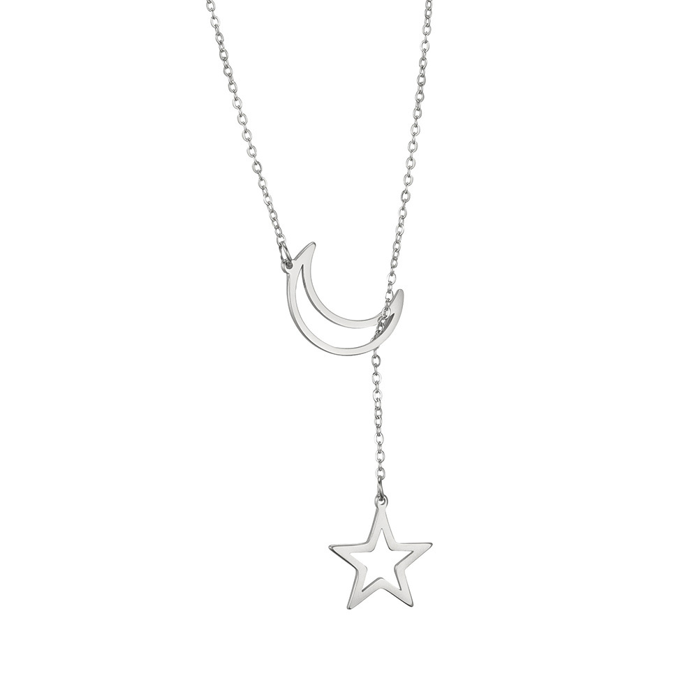 Teen Girls Heart Balloon Moon Star Pendant Necklace