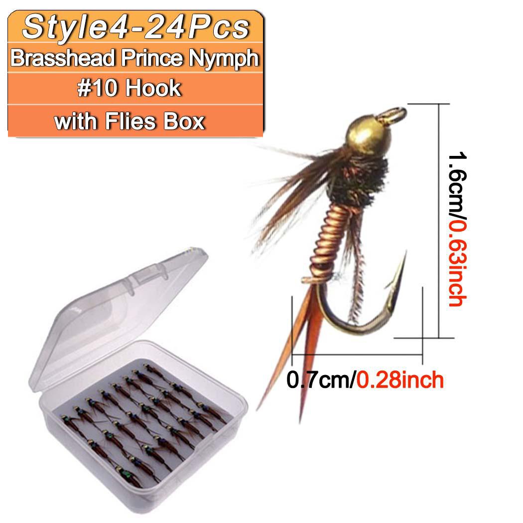 3/6/12Pcs/Box Royal Wulff Dry Flies for Trout Fishing Flies