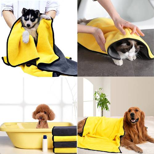 Soft & Quick-Drying Pet Towels: Keep Your Dog & Cat Clean & Dry In No Time!