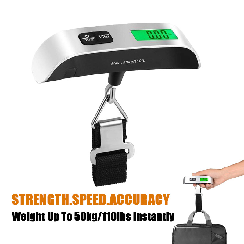 pack all 110 Lbs Luggage Scale, Digital Handheld Baggage Scale, Travel Suitcase  Weight Scale with LCD Display, Battery Included, Navy - Yahoo Shopping