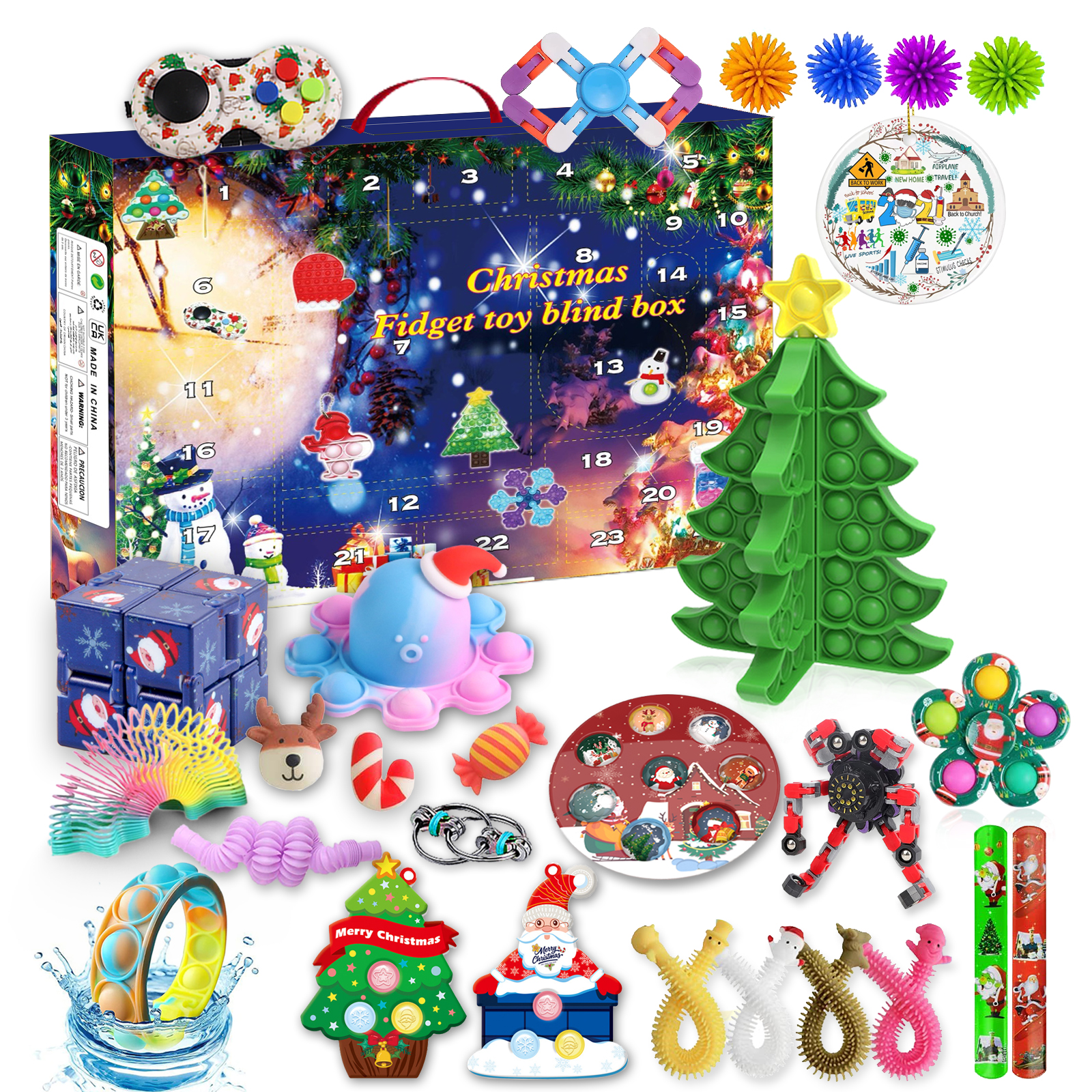  Fidget Advent Calendars for Kids, Christmas Advent Calendars  2023 Countdown 24 Days, Bubble Toy Surprise Box Christmas Advent Calendar  Sensory Fidget Toy Packs, Surprise Gifts for Girls : Home & Kitchen