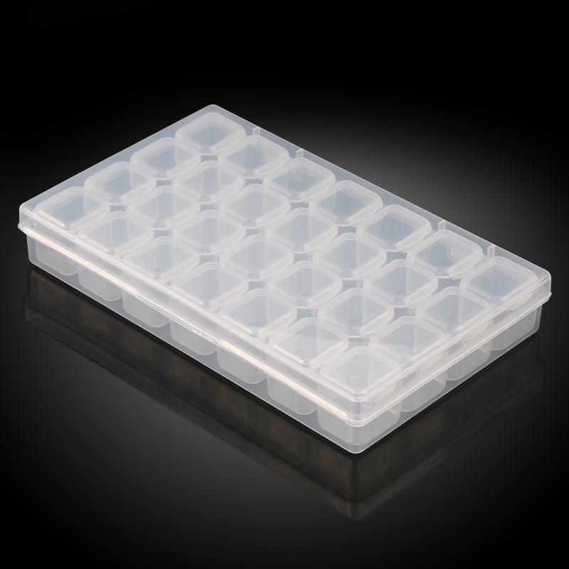 White Plastic Sorting Tray for Diamonds Beads Stones Small Open Tray  Rectangular