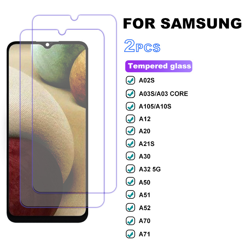 Verre Trempé Samsung Galaxy A70/A70S/A90 5G/A12/A32 5G/A22 5G/A02/A02S/A13  5G/A03S/A03 Core/A42 5G/M02/M02S/M12 (GH011)
