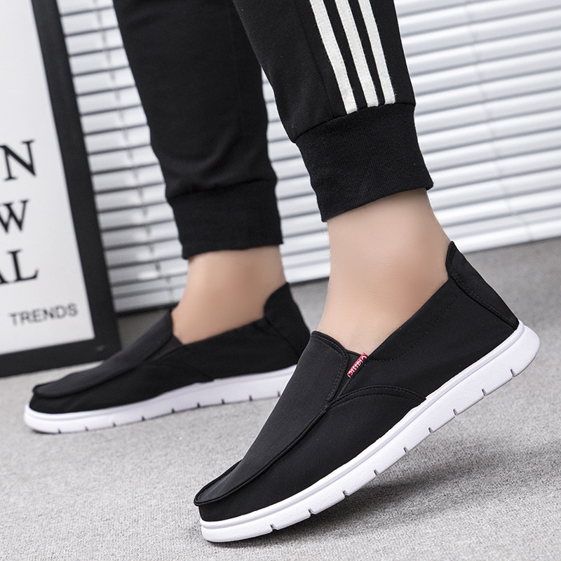 Men's Canvas Non Slip Loafers Soft Sole Comfort