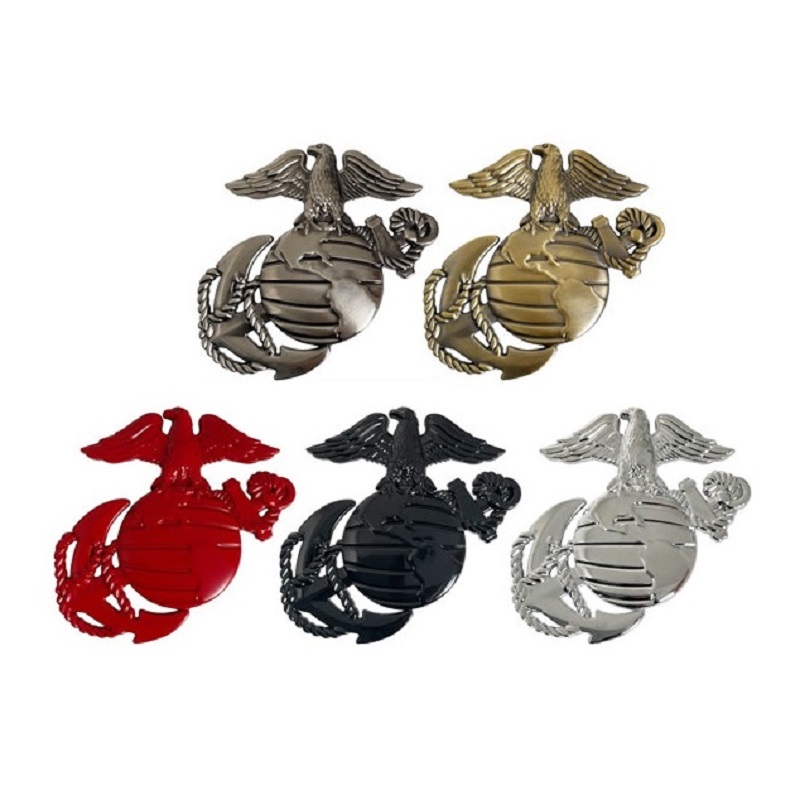 3D Metal Marine Corps Emblem Hawk Eagle Badge Car Motorcycle Sticker Truck Label Decal Car Styling Car Accessories