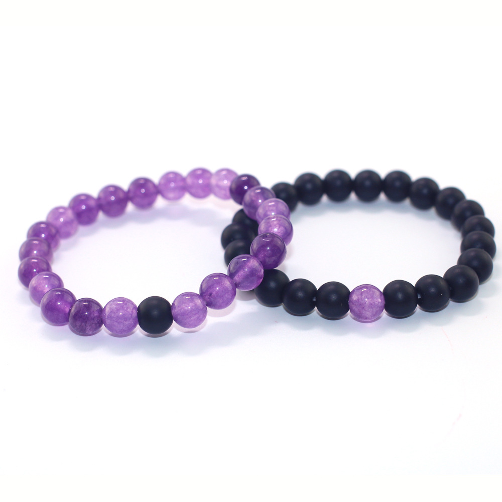 Amethyst Beads Bracelet Luxury NICHE Exquisite Hand String Purple Beads Bracelet Girlfriend Gift,Bracelet for Women,Temu