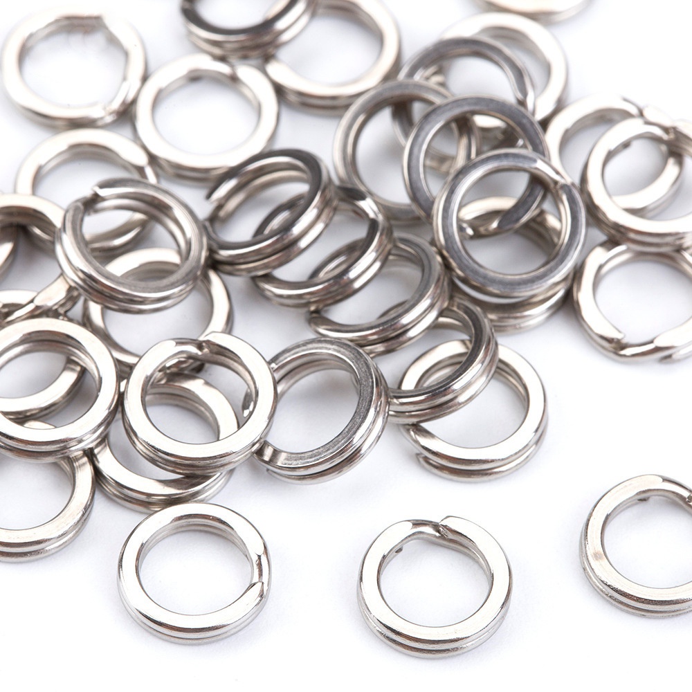 Heavy Duty Stainless Steel Fishing Split Rings High Strength Double Flat  Wire Snap Ring For Lure Connector Temu