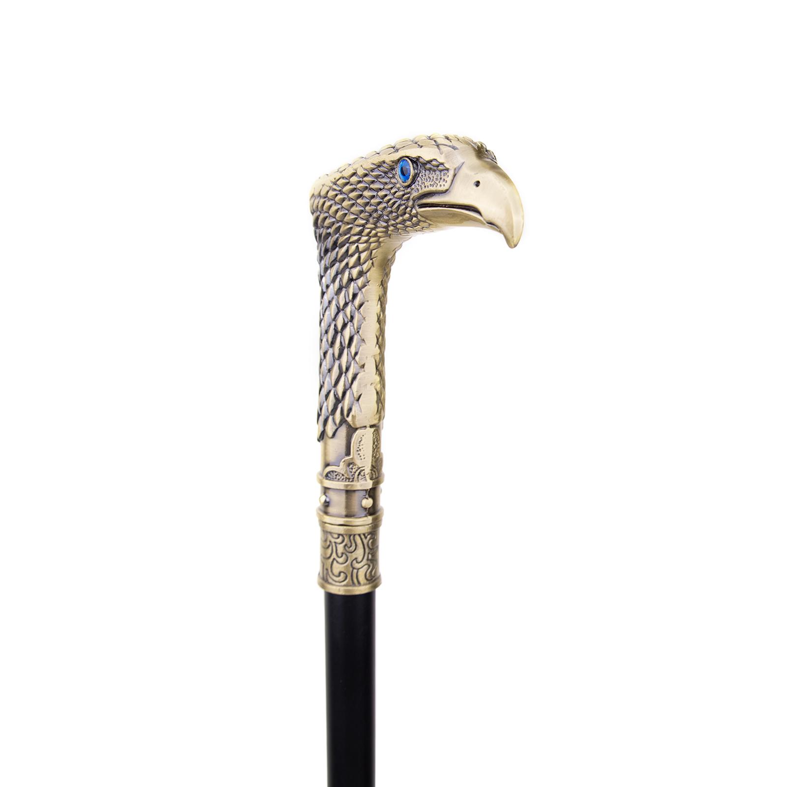 Coppery Blue Eye Eagle Fashion Walking Stick Decorative - Temu