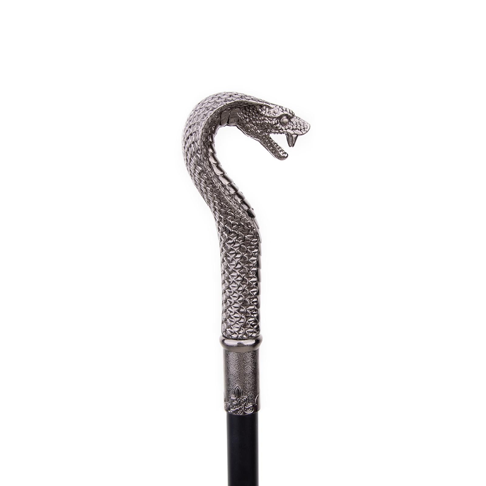 Silver Luxury Snake Handle Fashion Walking Stick Party - Temu Canada