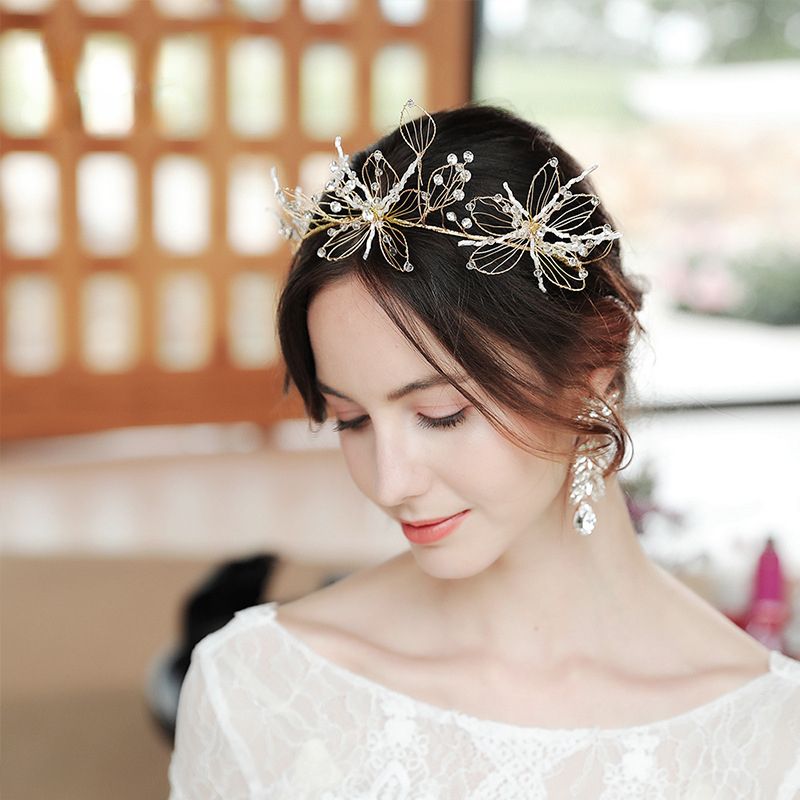 Wedding Headband Hair Vine Pearl Flower Flower Bridal Tiara Hair Vine  Golden Hair Vine - Clothing, Shoes & Jewelry - Temu