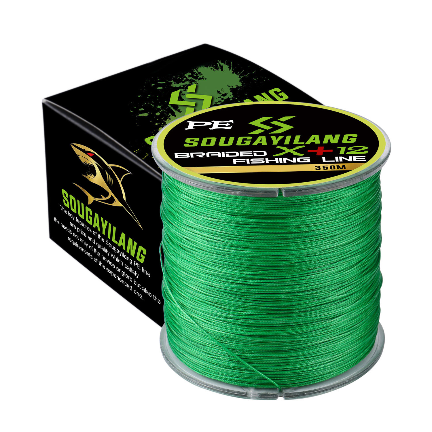 12 X STRANDS Super Strong Braided Fishing Line (350 m.)