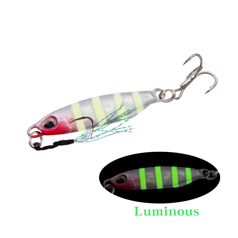 Short Long Throw Head Lure Package Lead Sequins Triple Hook - Temu