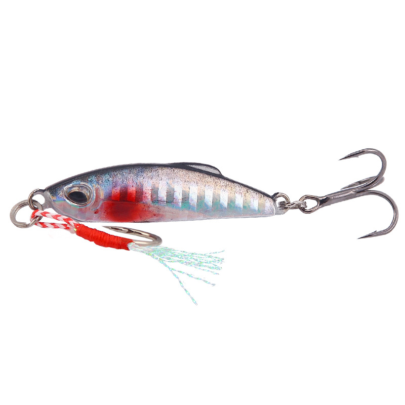 Short Long Throw Lure Lead Sequins With Triple Hook For - Temu