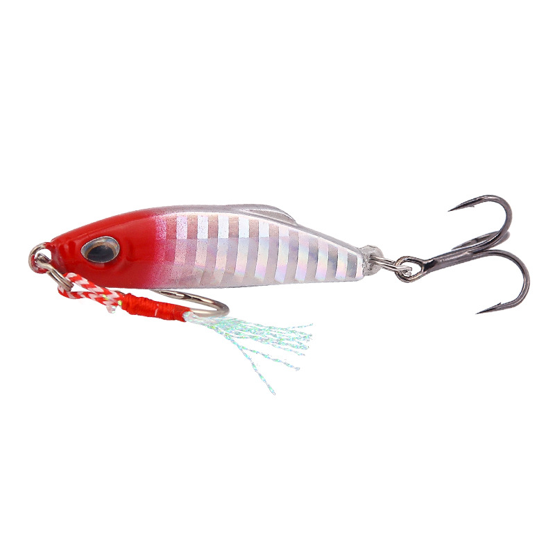 Short Long Throw Lure Lead Sequins With Triple Hook For - Temu