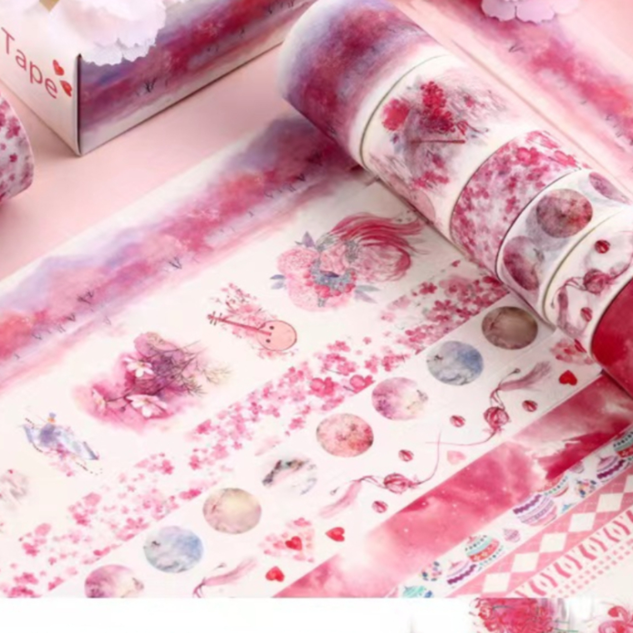 10 rolls scrapbook handbook paper tape diy crafts tap for kids learning