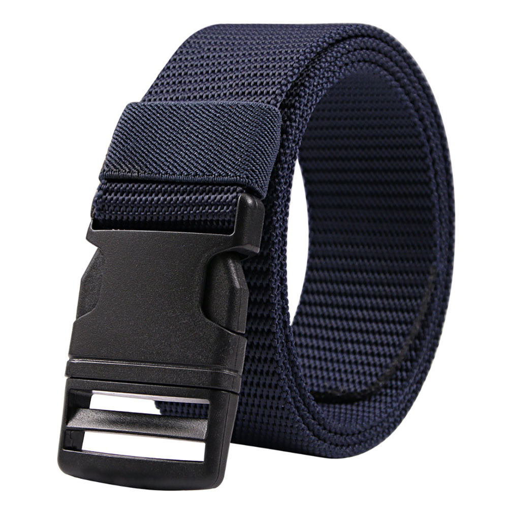 buybuy-luv Desert Outdoor Military Grade Tactical Nylon Canvas Web Belt with Plastic Buckle, Adult Unisex, Size: XL, Grey