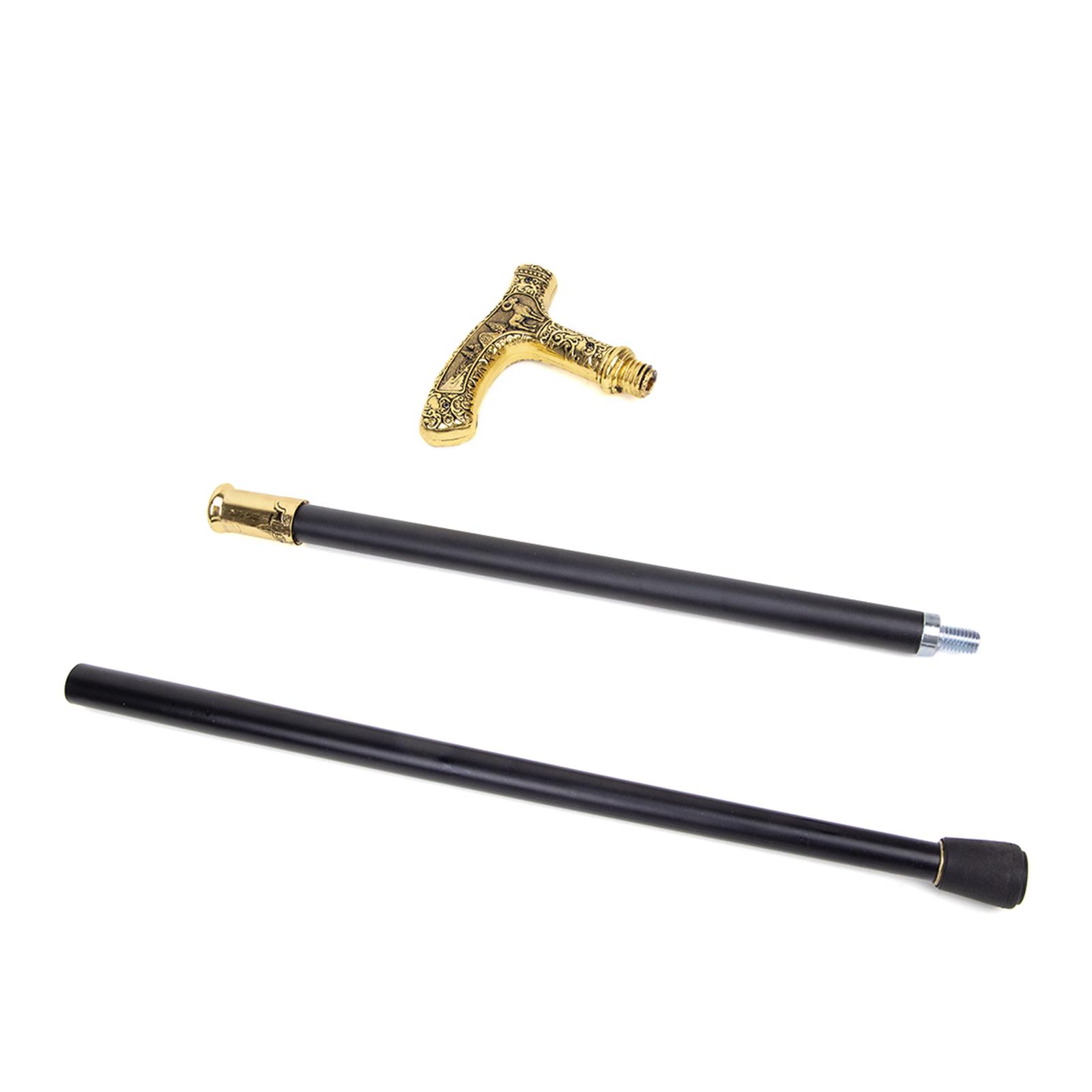 Golden Black Luxury Goat Handle Walking Cane Fashion - Temu