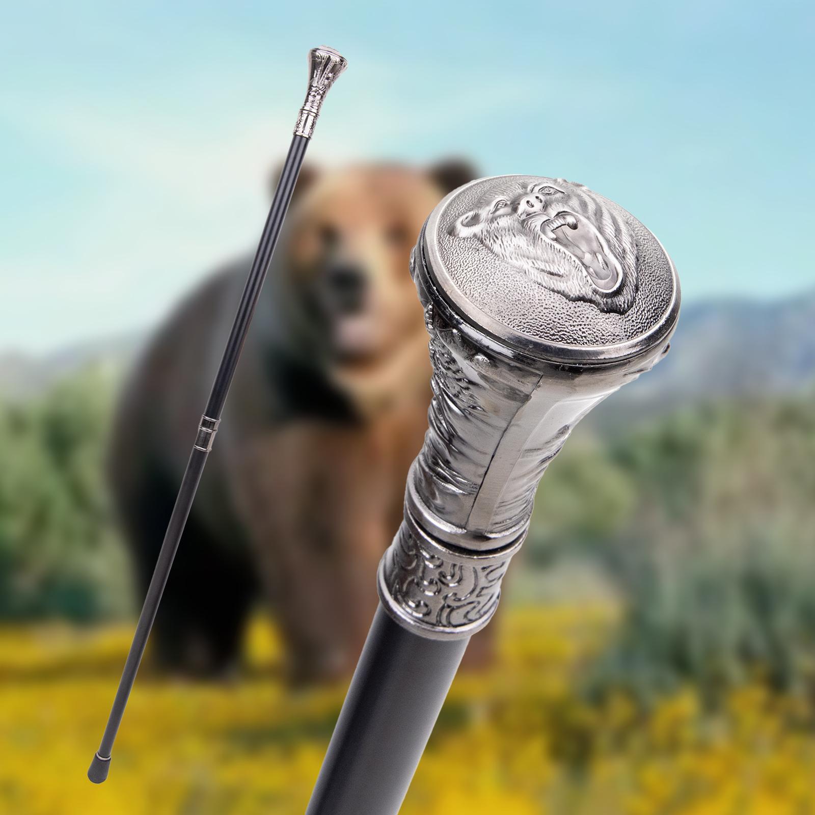 1pc Wolf Head Biting Walking Cane Fashion Decorative Walking Stick  Gentleman Elegant Cosplay Cane Knob Crosier 93cm/36.61