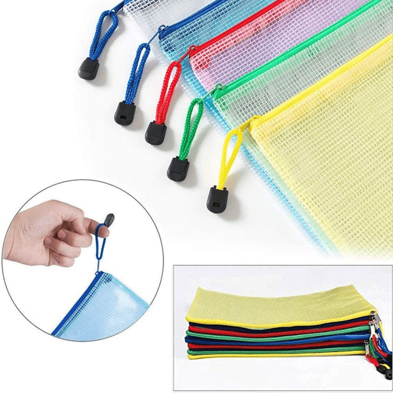 Mesh Zipper Pouch Waterproof Zipper Bags 5 Colors Waterproof - Temu