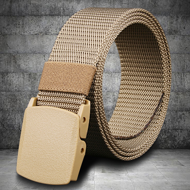 Cinturón Lona Exteriores Hombre 2 Pulgadas Ancho Hebilla Plástico, Cinturón  Táctico Militar Trabajo - Joyería Accesorios - Temu