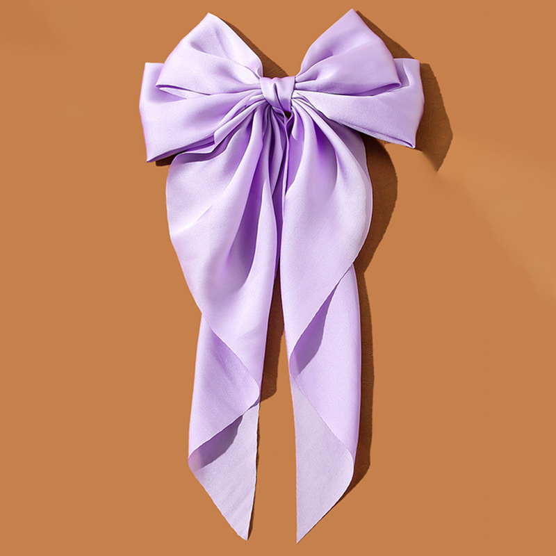  6 Pieces Bow Hair Ties, Long Silk Ribbon Hair Bands : Beauty &  Personal Care