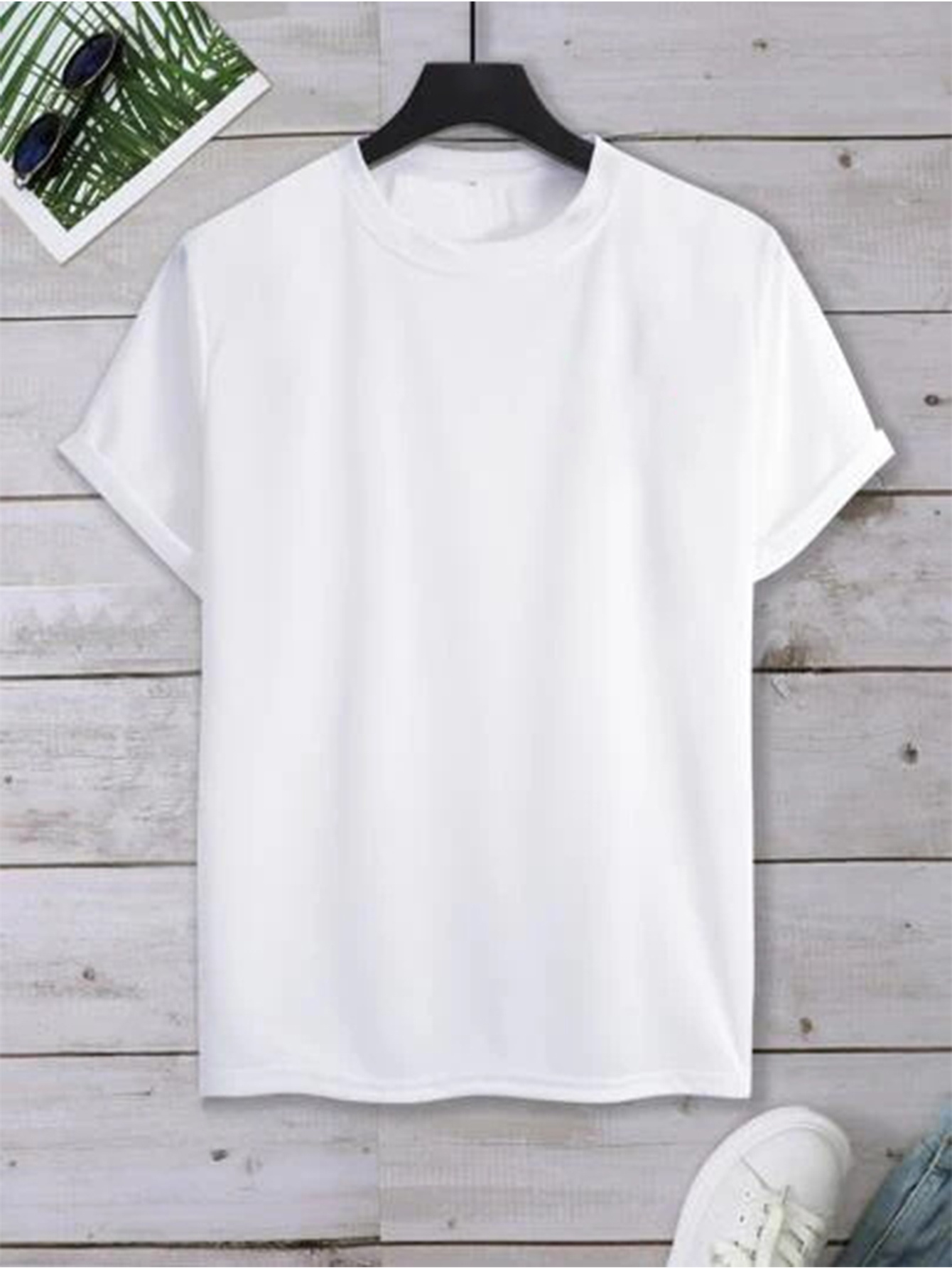 Camiseta Deportiva Manga Corta Casual Sólida Mujeres Suelta - Temu