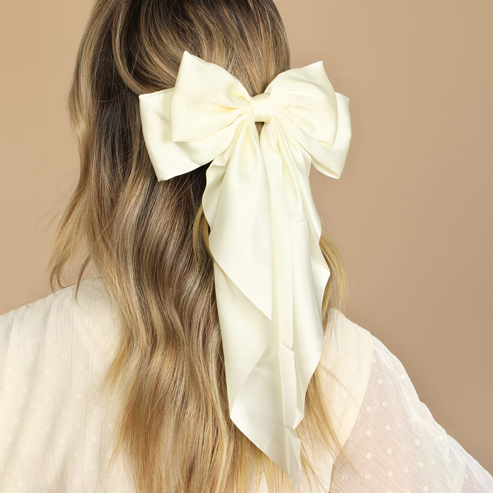 Bachelorette Party Decorations White Hair Bow Solid Color - Temu
