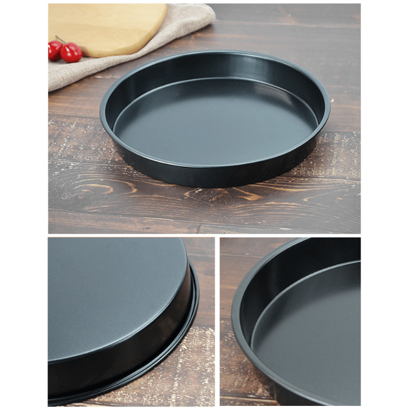 Round Deep Dish Pizza Pan Non-stick Pie Tray Baking Kitchen Tools for DIY  Home