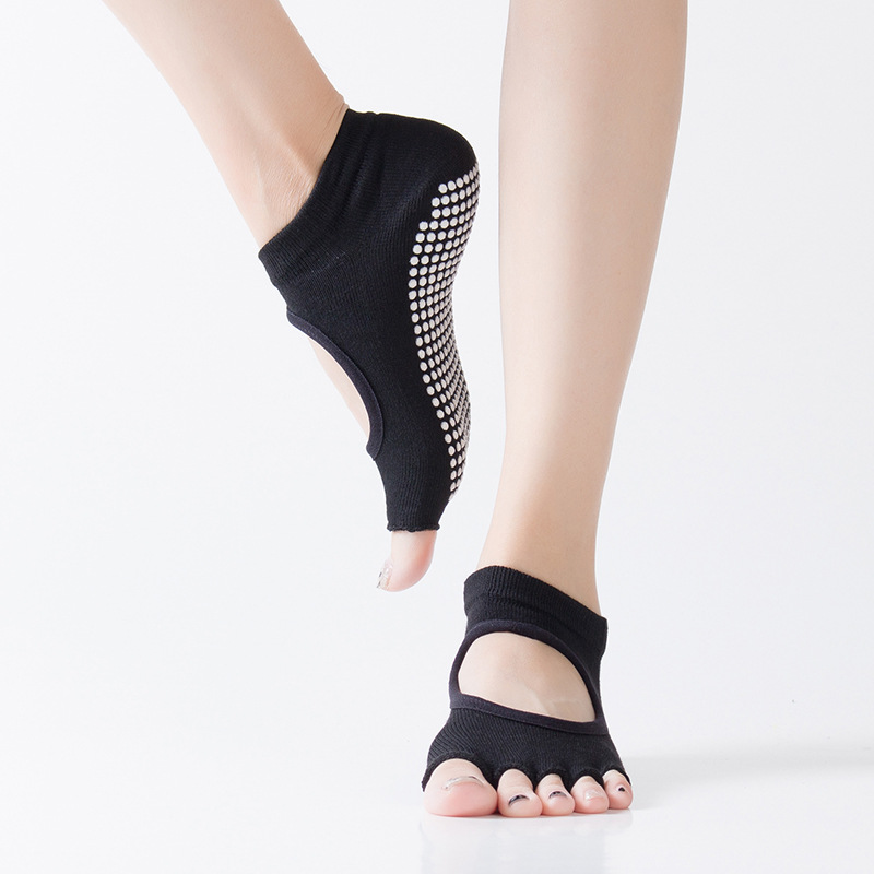 Non Skid Slip Sticky Grippers Socks Pilates Ballet Barre Yoga Socks for  Women