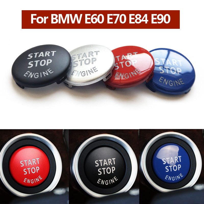 Bouton START STOP pour Bmw Série 5 E60, E61 | Bouton de Démarrage Moteur  CRISTAL Chromé