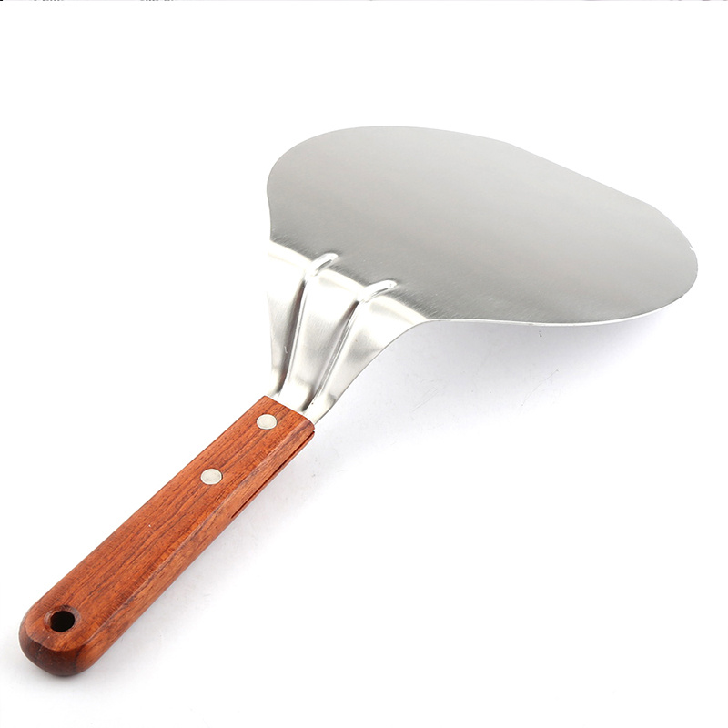 Pizza Shovel Pastry Tools Accessories Pizza Peel Round Stainless Steel  Non-stick Pizza Paddle Spatula With