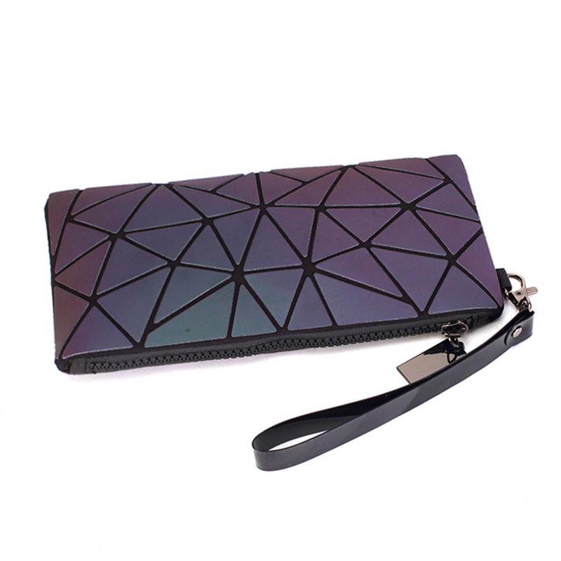 Women's Purse, Geometric Pattern Long Striped Card Holder, Luminous Wallet  - Temu