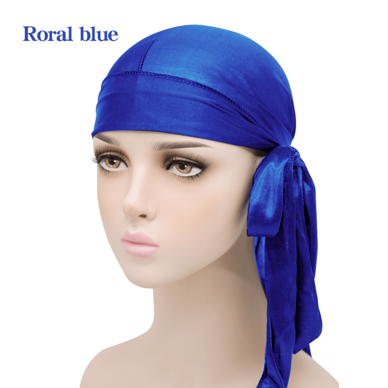 Breathable Durag Du-rag Headwear Head Wrap Beanie Skull Cap