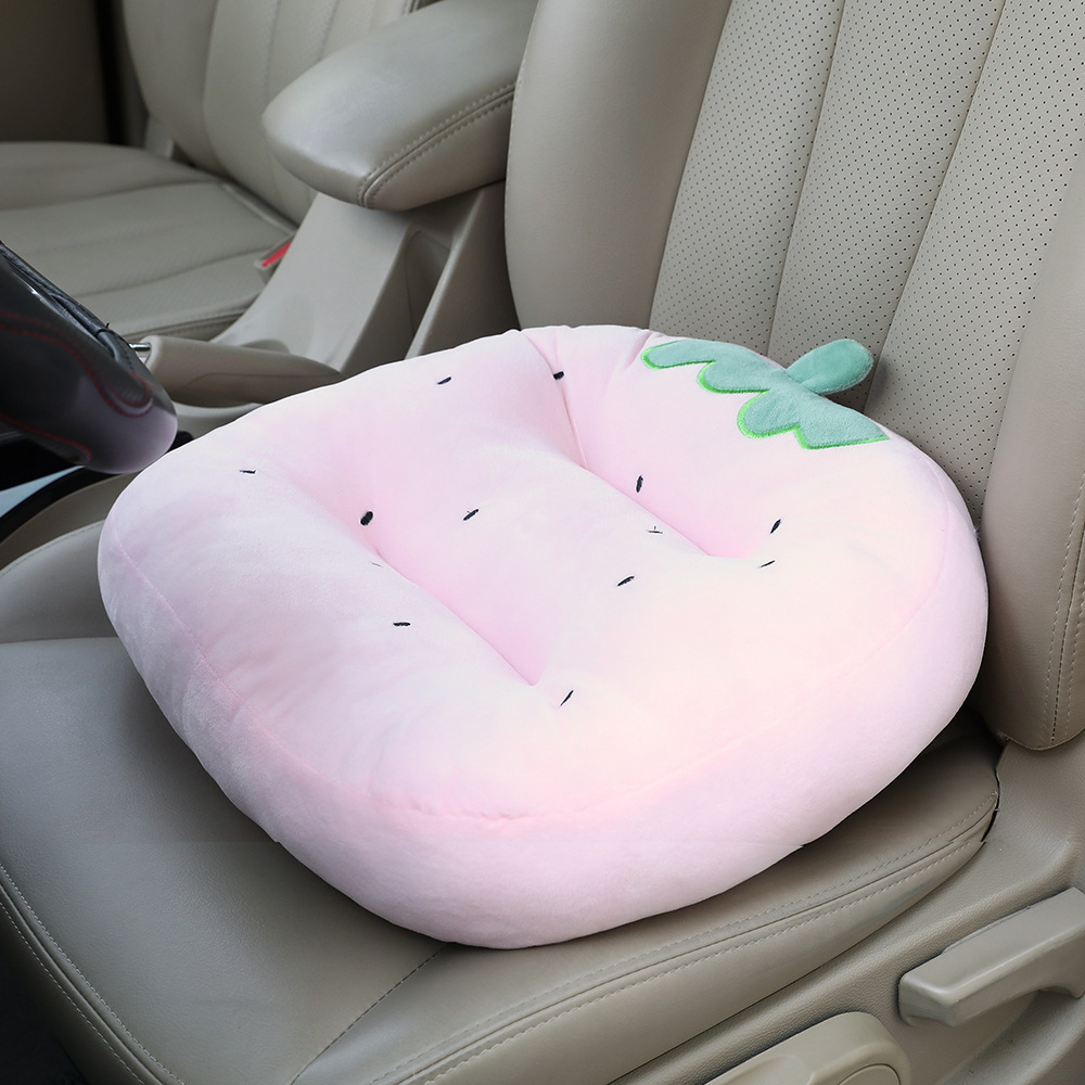 1pc Car Seat Lift Cushion Winter Seat Cushion Car Backrest Cushion
