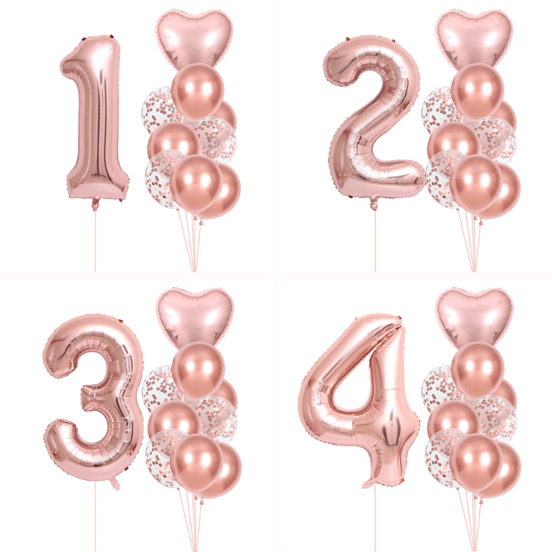 Globo de cumpleaños de 18 años, decoraciones de cumpleaños n.° 18, globos  burdeos con el número 18, suministros de fiesta de cumpleaños número 18