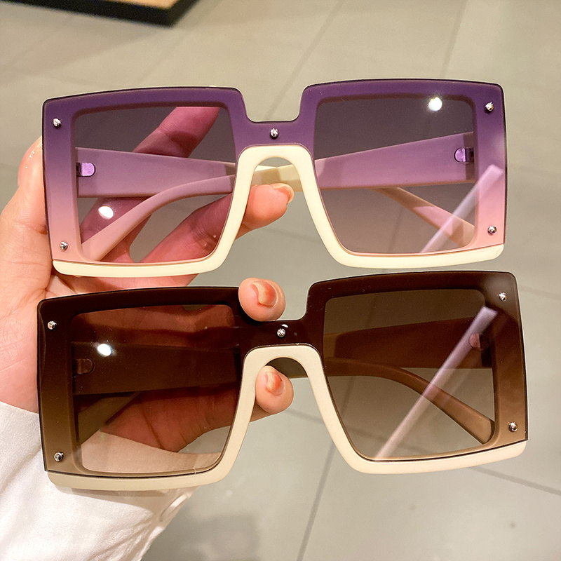 Fashion Square Sunglasses Women Luxury Brand Designer Trendy