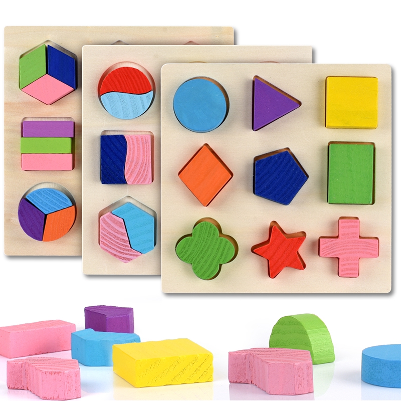 Japace Puzzle Enfant en Bois pour 2 3 Ans, Jouet Montessori 3D