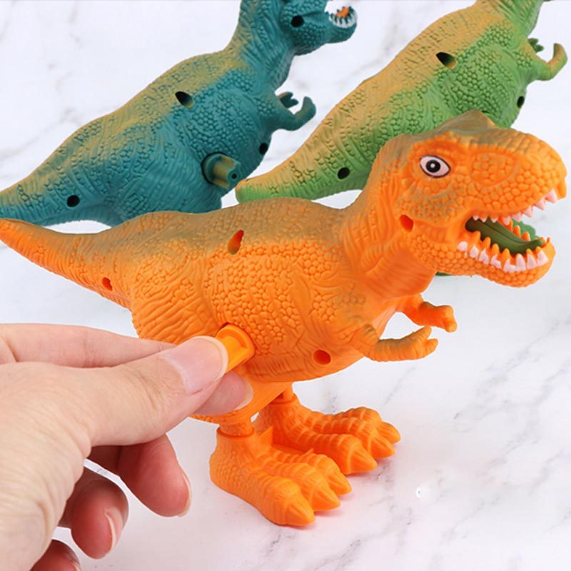 Novelty Funny Jumping Dinosaur Kids Tyrannosaurus Rex Clockwork Toy  Simulation Dinosaur Clockwork Toy Boys Birthday Gift