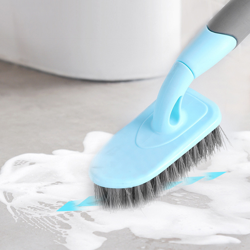 Stiff Bristles Grout Brush Scrubber Cleaning Bathroom Shower Grout Cleaner  Brush for Tile Floors Blue 
