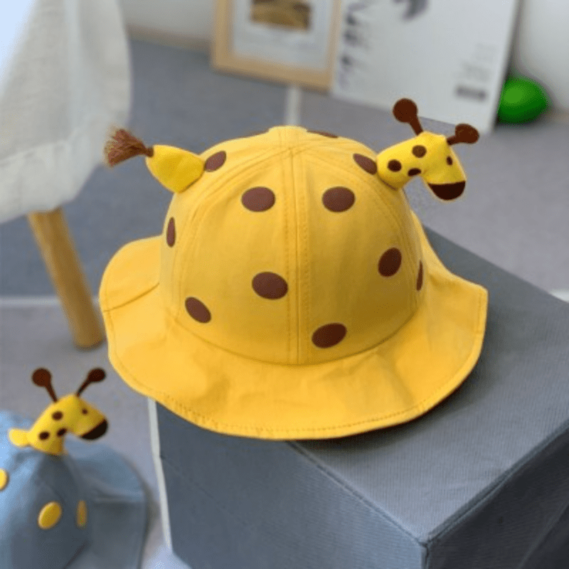 Toddler Baby Sunshade Casual Cartoon Animal Print Bucket Hat